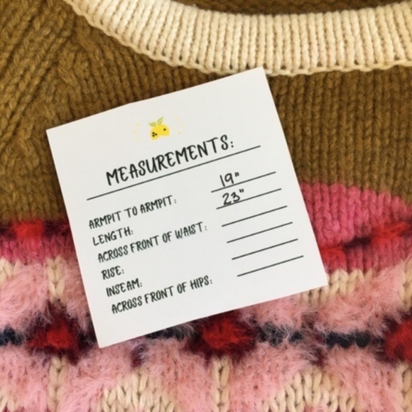 Anthropologie FIELD FLOWER Camellia Fairisle Sweater Pullover Fair Isle Medium - Picture 14 of 14